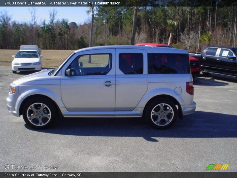 Alabaster Silver Metallic / Titanium/Black 2008 Honda Element SC