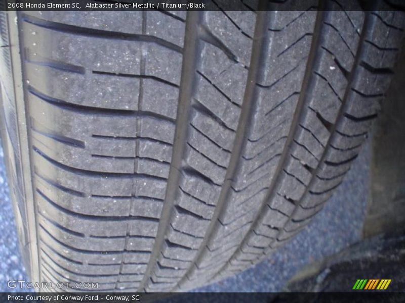 Alabaster Silver Metallic / Titanium/Black 2008 Honda Element SC