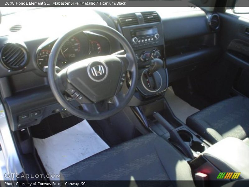 Alabaster Silver Metallic / Titanium/Black 2008 Honda Element SC