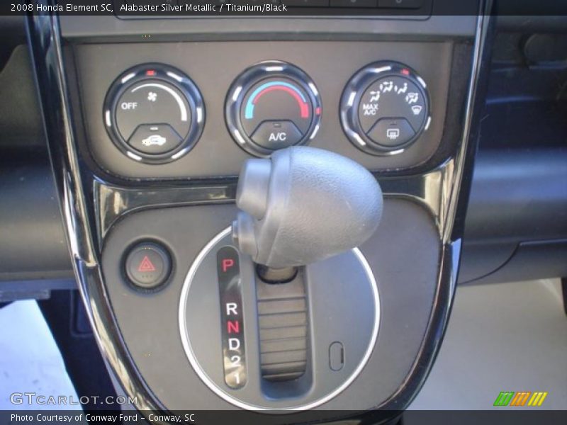 Alabaster Silver Metallic / Titanium/Black 2008 Honda Element SC