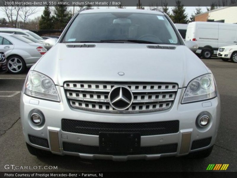 Iridium Silver Metallic / Black 2008 Mercedes-Benz ML 550 4Matic
