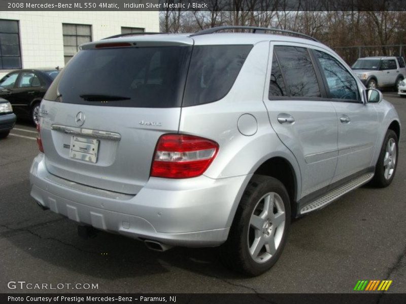 Iridium Silver Metallic / Black 2008 Mercedes-Benz ML 550 4Matic