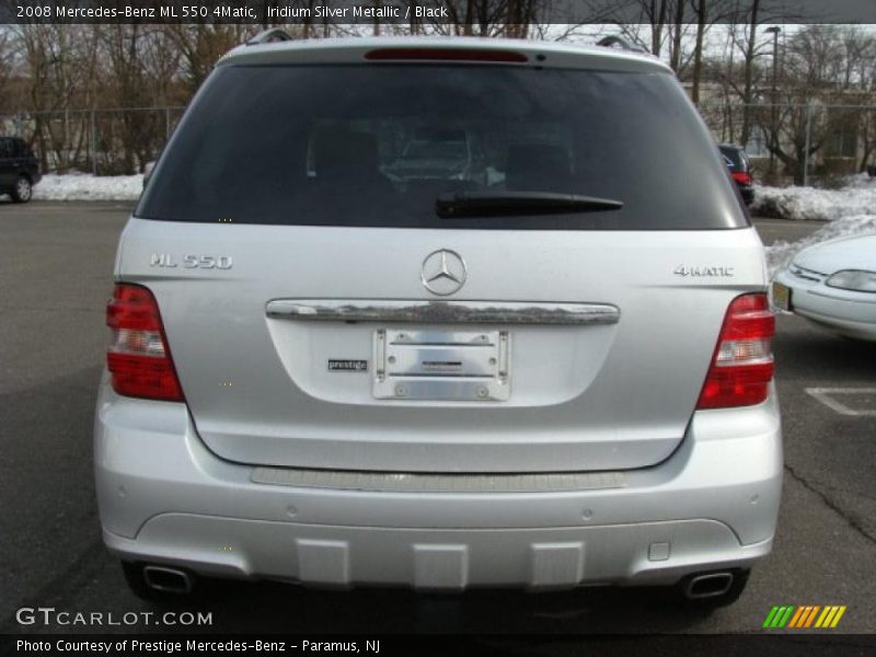 Iridium Silver Metallic / Black 2008 Mercedes-Benz ML 550 4Matic