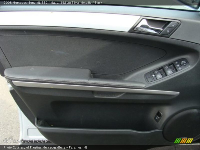 Iridium Silver Metallic / Black 2008 Mercedes-Benz ML 550 4Matic