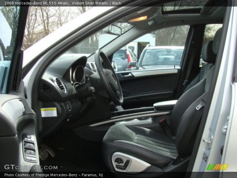 Iridium Silver Metallic / Black 2008 Mercedes-Benz ML 550 4Matic