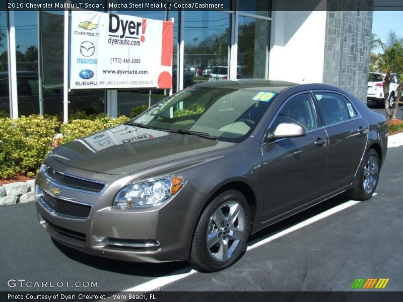 Mocha Steel Metallic / Cocoa/Cashmere 2010 Chevrolet Malibu LT Sedan