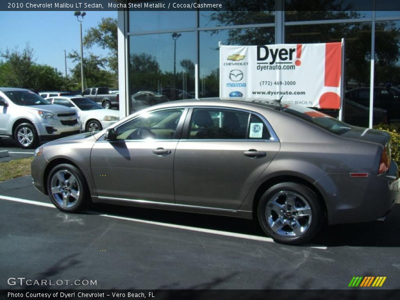 Mocha Steel Metallic / Cocoa/Cashmere 2010 Chevrolet Malibu LT Sedan
