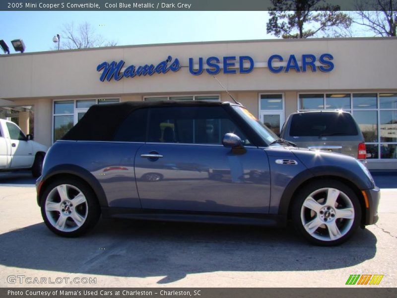 Cool Blue Metallic / Dark Grey 2005 Mini Cooper S Convertible
