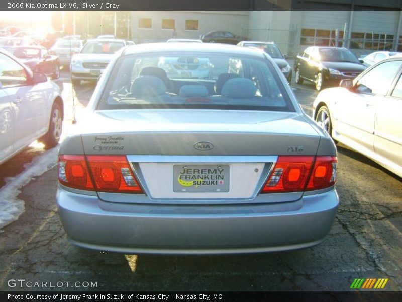 Silver / Gray 2006 Kia Optima LX V6