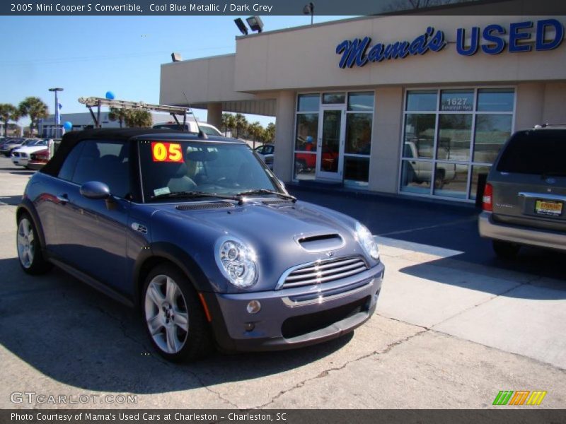 Cool Blue Metallic / Dark Grey 2005 Mini Cooper S Convertible