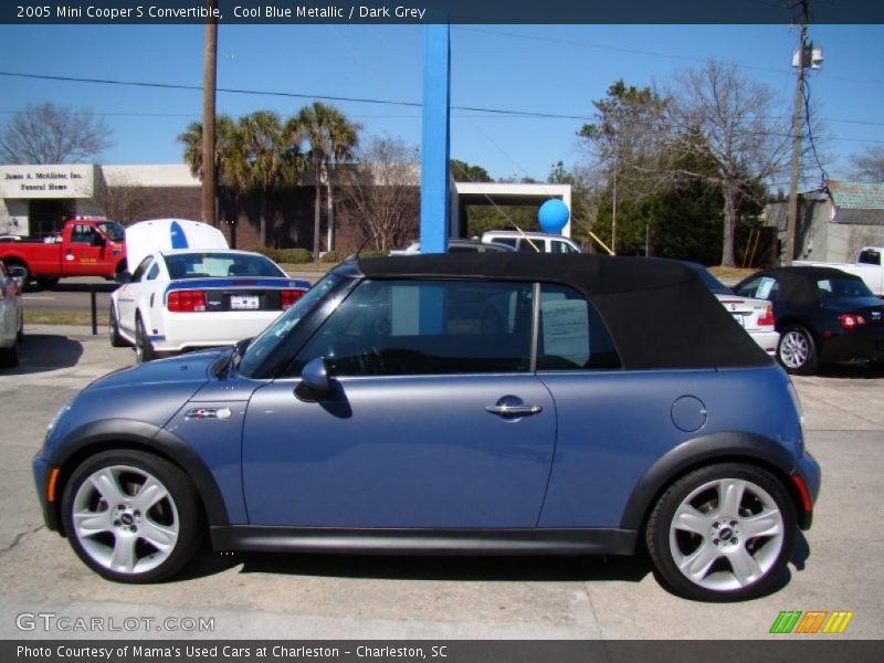 Cool Blue Metallic / Dark Grey 2005 Mini Cooper S Convertible