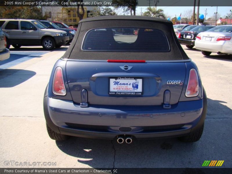 Cool Blue Metallic / Dark Grey 2005 Mini Cooper S Convertible