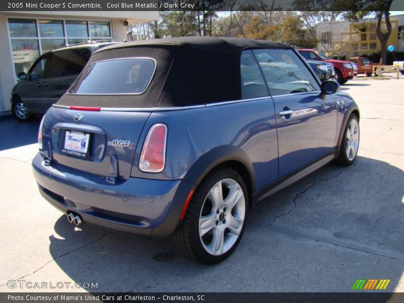 Cool Blue Metallic / Dark Grey 2005 Mini Cooper S Convertible