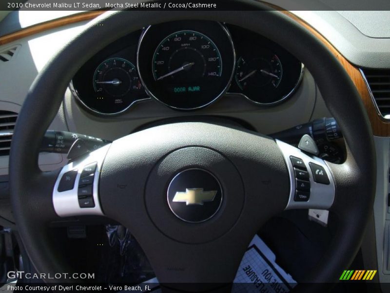 Mocha Steel Metallic / Cocoa/Cashmere 2010 Chevrolet Malibu LT Sedan