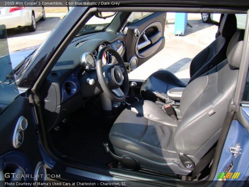 Cool Blue Metallic / Dark Grey 2005 Mini Cooper S Convertible