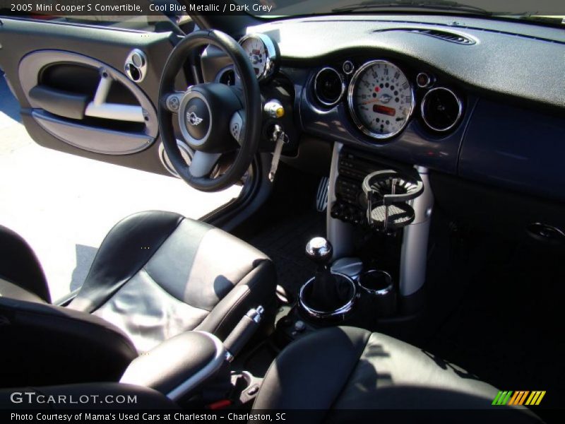 Cool Blue Metallic / Dark Grey 2005 Mini Cooper S Convertible