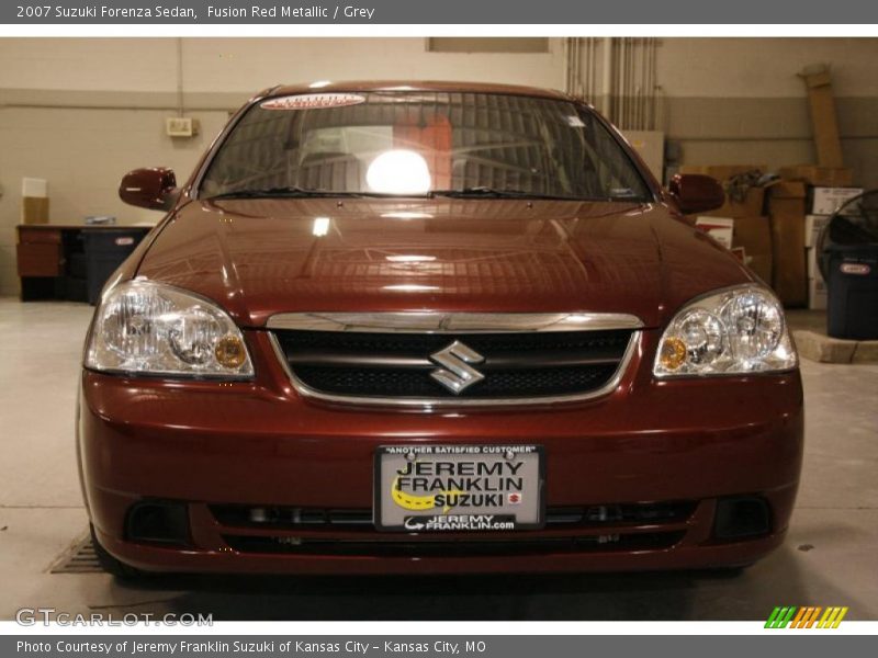Fusion Red Metallic / Grey 2007 Suzuki Forenza Sedan