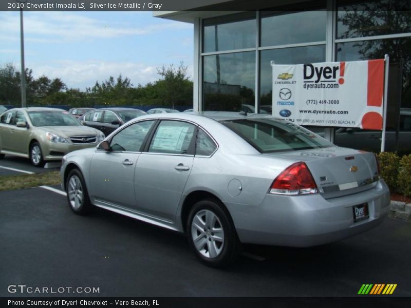 Silver Ice Metallic / Gray 2010 Chevrolet Impala LS