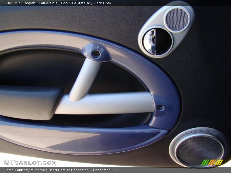 Cool Blue Metallic / Dark Grey 2005 Mini Cooper S Convertible