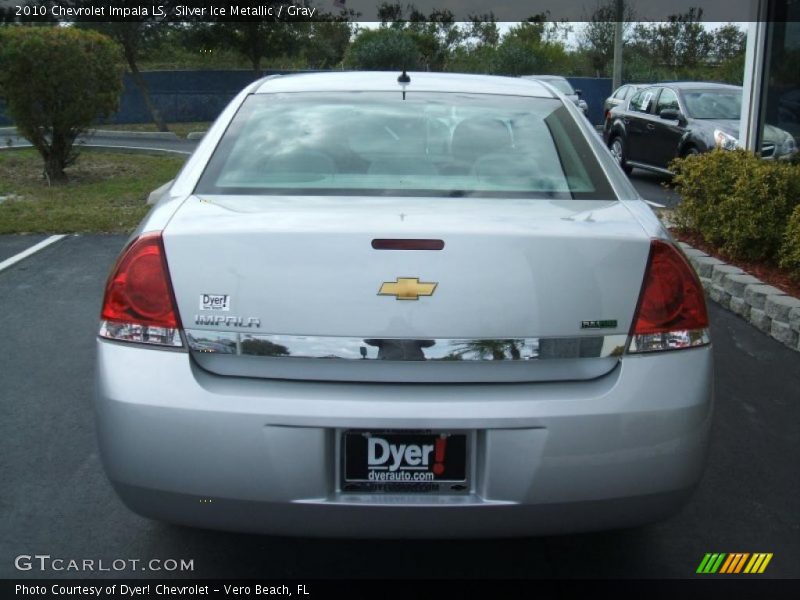 Silver Ice Metallic / Gray 2010 Chevrolet Impala LS