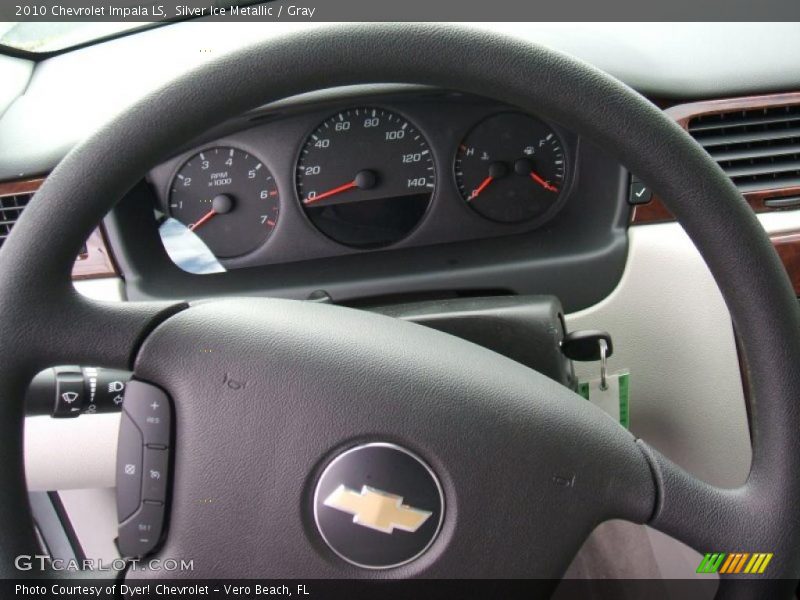 Silver Ice Metallic / Gray 2010 Chevrolet Impala LS