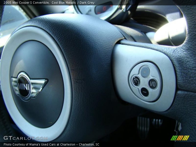 Cool Blue Metallic / Dark Grey 2005 Mini Cooper S Convertible