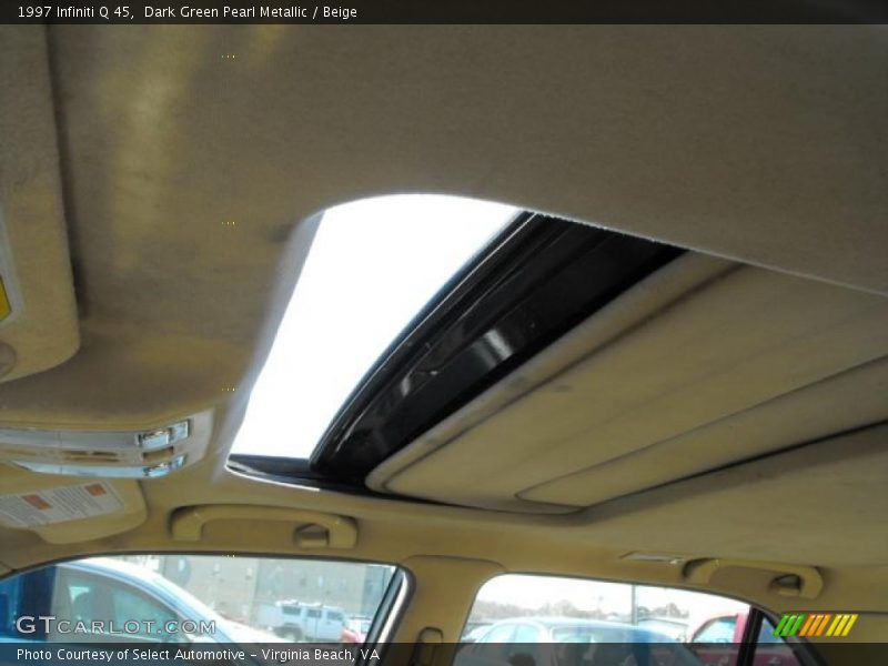 Dark Green Pearl Metallic / Beige 1997 Infiniti Q 45