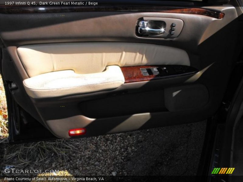 Dark Green Pearl Metallic / Beige 1997 Infiniti Q 45