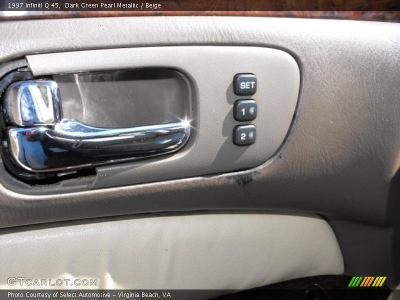 Dark Green Pearl Metallic / Beige 1997 Infiniti Q 45