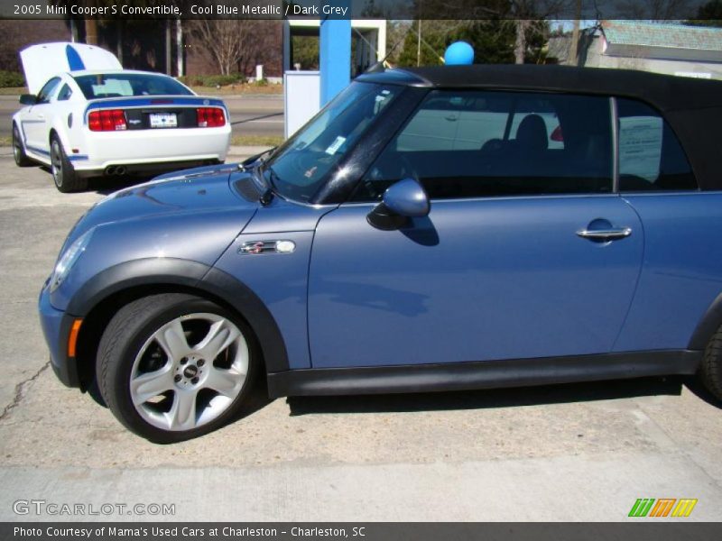 Cool Blue Metallic / Dark Grey 2005 Mini Cooper S Convertible