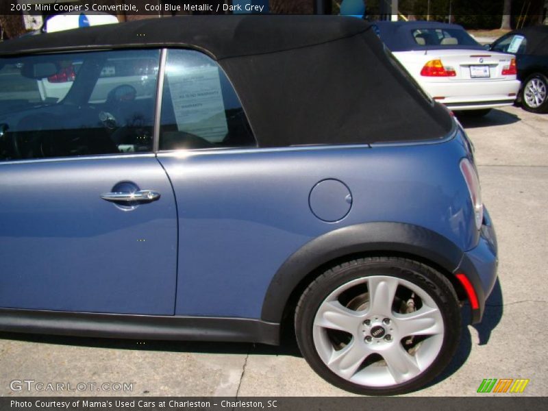 Cool Blue Metallic / Dark Grey 2005 Mini Cooper S Convertible