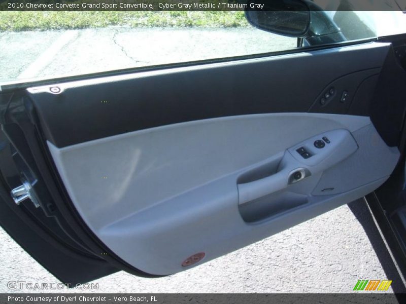 Cyber Gray Metallic / Titanium Gray 2010 Chevrolet Corvette Grand Sport Convertible