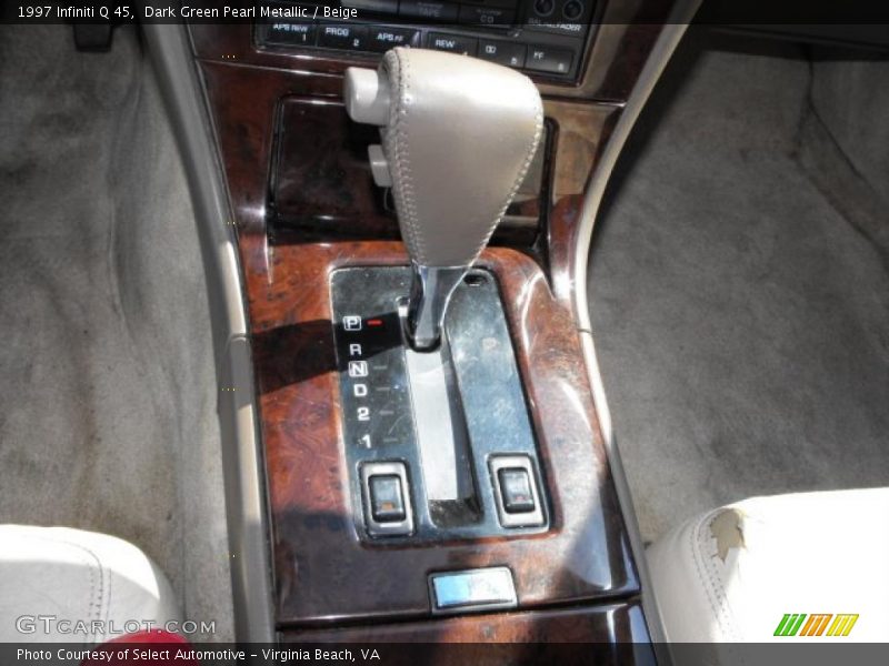 Dark Green Pearl Metallic / Beige 1997 Infiniti Q 45
