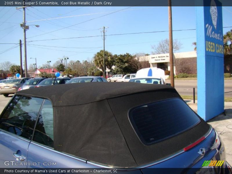 Cool Blue Metallic / Dark Grey 2005 Mini Cooper S Convertible