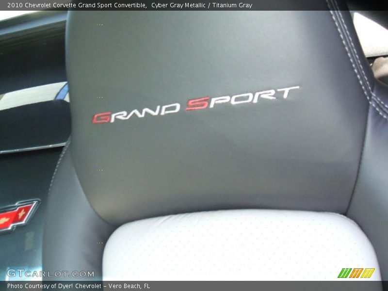 Cyber Gray Metallic / Titanium Gray 2010 Chevrolet Corvette Grand Sport Convertible