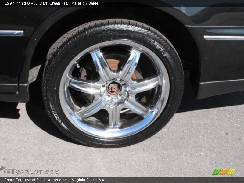 Dark Green Pearl Metallic / Beige 1997 Infiniti Q 45