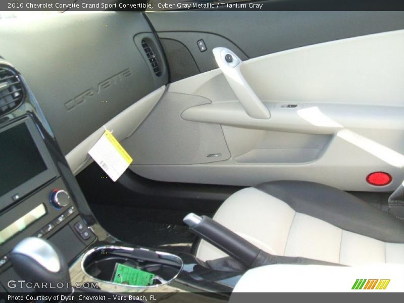 Cyber Gray Metallic / Titanium Gray 2010 Chevrolet Corvette Grand Sport Convertible