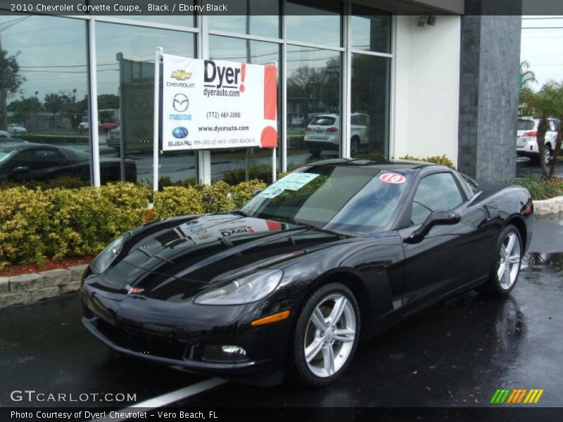 Black / Ebony Black 2010 Chevrolet Corvette Coupe