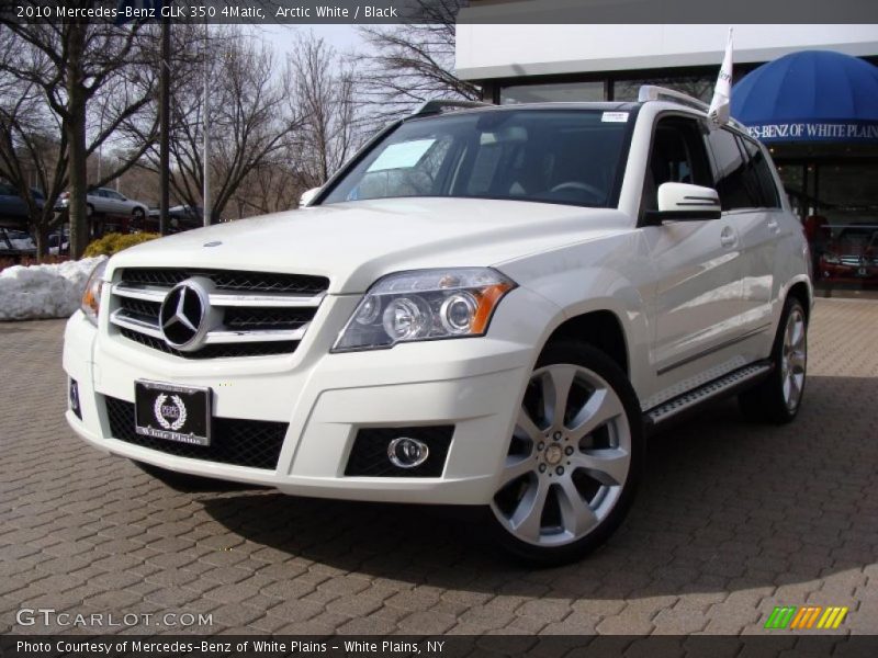 Arctic White / Black 2010 Mercedes-Benz GLK 350 4Matic