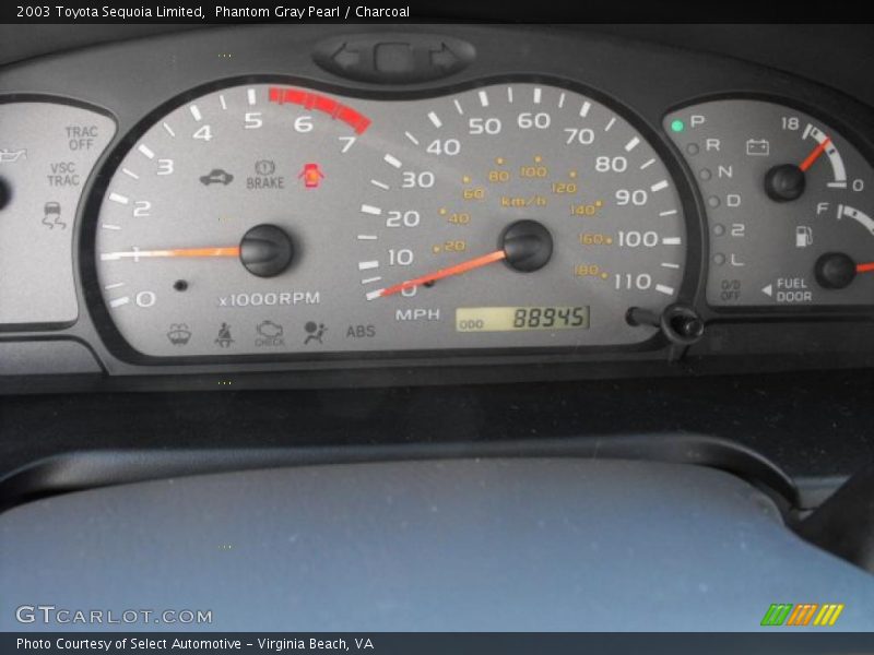Phantom Gray Pearl / Charcoal 2003 Toyota Sequoia Limited