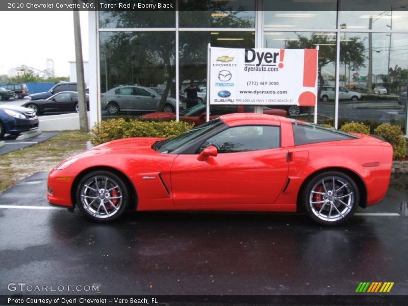 Torch Red / Ebony Black 2010 Chevrolet Corvette Z06