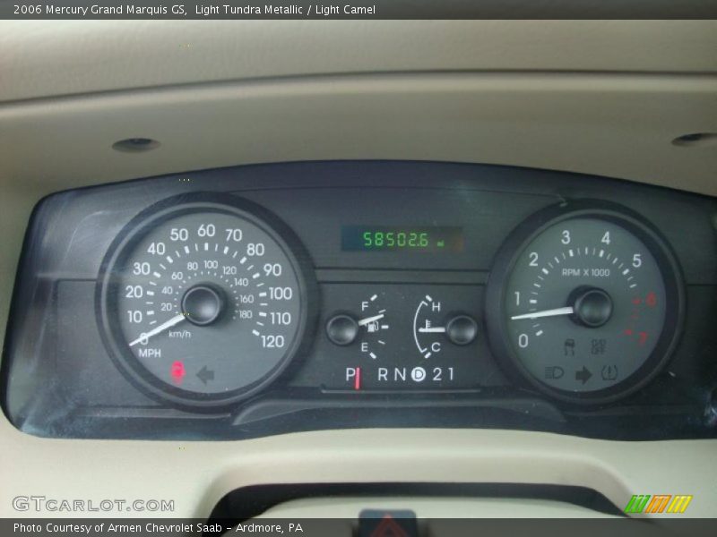 Light Tundra Metallic / Light Camel 2006 Mercury Grand Marquis GS