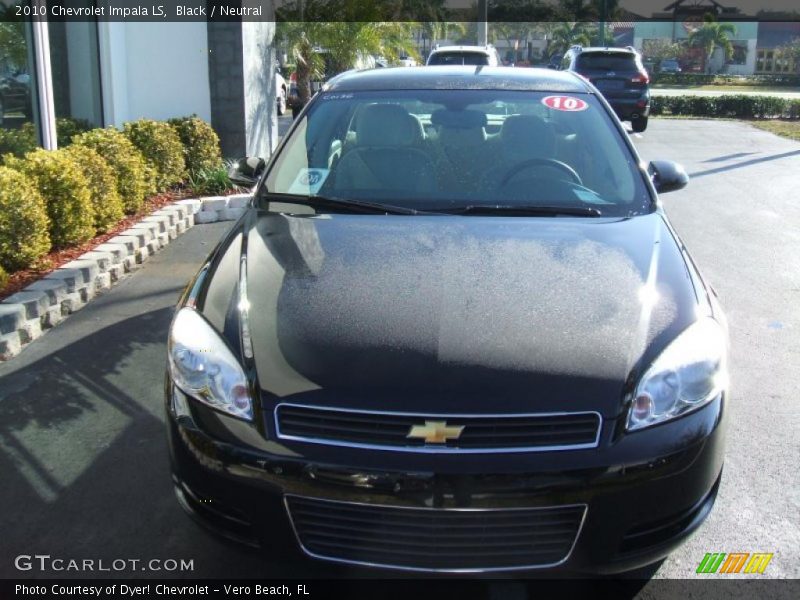 Black / Neutral 2010 Chevrolet Impala LS