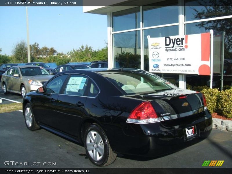 Black / Neutral 2010 Chevrolet Impala LS