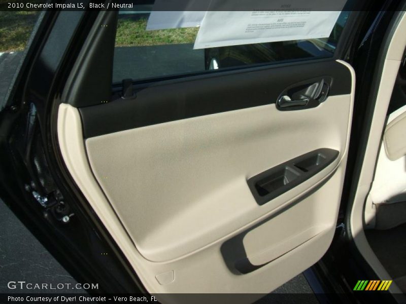 Black / Neutral 2010 Chevrolet Impala LS
