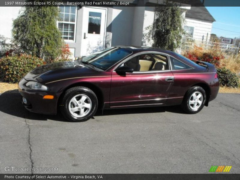 Barcelona Red Pearl Metallic / Beige 1997 Mitsubishi Eclipse RS Coupe