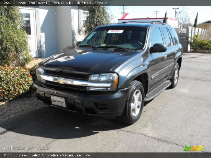 Dark Gray Metallic / Medium Pewter 2004 Chevrolet TrailBlazer LS