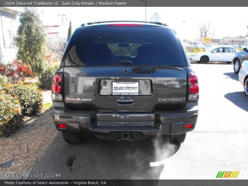 Dark Gray Metallic / Medium Pewter 2004 Chevrolet TrailBlazer LS