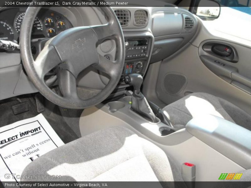 Dark Gray Metallic / Medium Pewter 2004 Chevrolet TrailBlazer LS