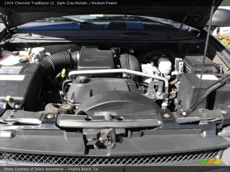 Dark Gray Metallic / Medium Pewter 2004 Chevrolet TrailBlazer LS